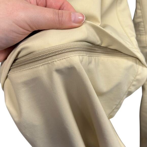 Patagonia Beige Outdoor Convertible Nylon Blend Hiking Ankle Pants Womens 8 - Picture 2 of 7